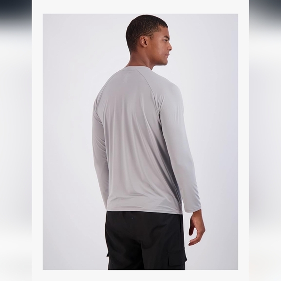 Men's Teal Long Sleeve Rash Guard - Picture 4 of 4